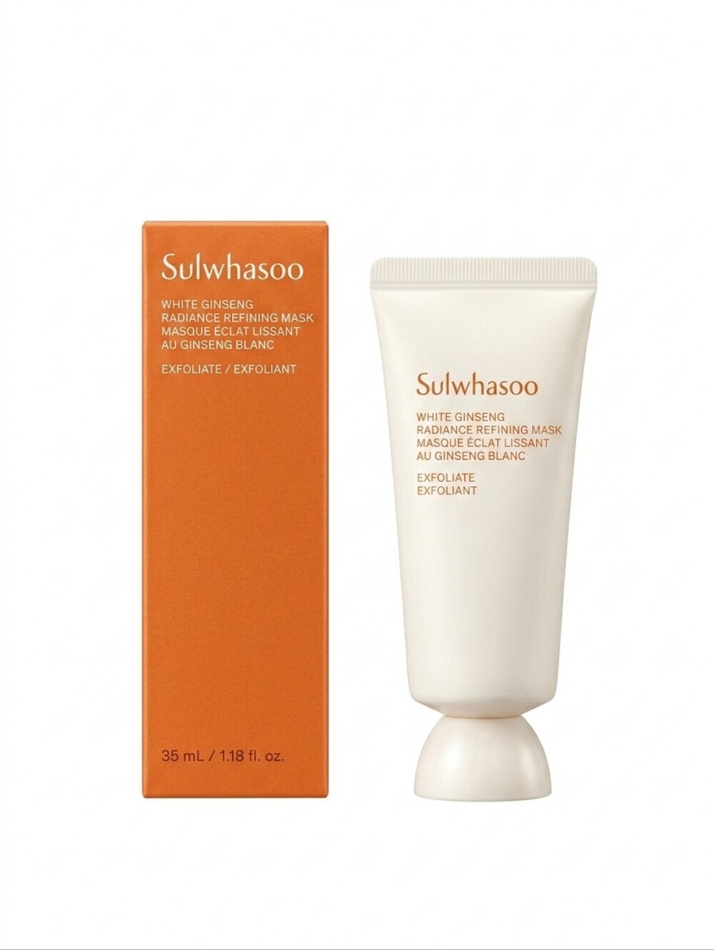 Sulwhasoo White Ginseng Radiance Refining Mask 35ml Mini Exfoliating New